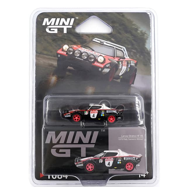 MINI GT LANCIA STRATOS HF 4 1978 RALLY SANREMO WINNER product image